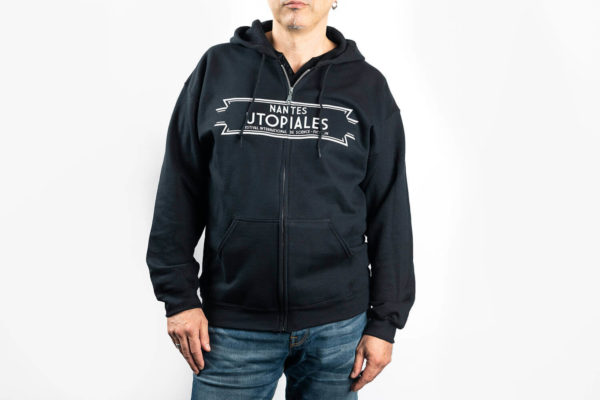 Sweat zippé à capuche Utopiales face – Image 2