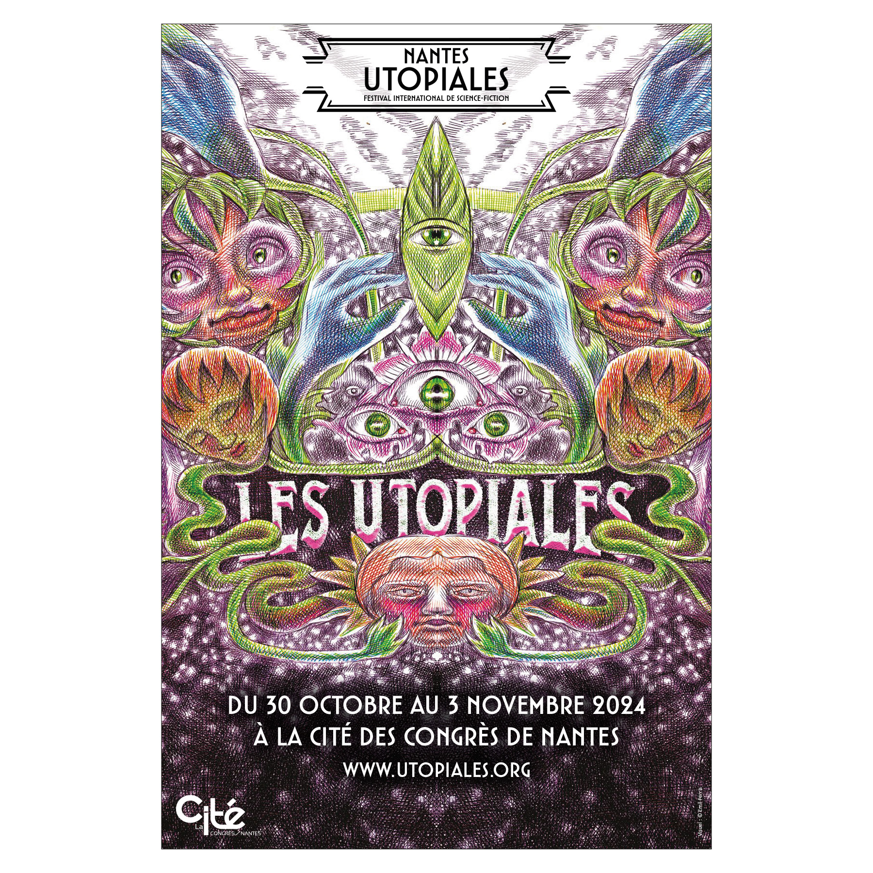 Affiche coffret Utopiales 2024